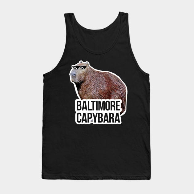 Baltimore capybara meme Tank Top by NeedsFulfilled